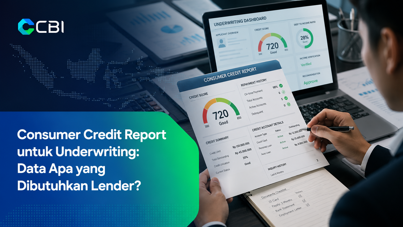 Consumer credit report untuk underwriting lender